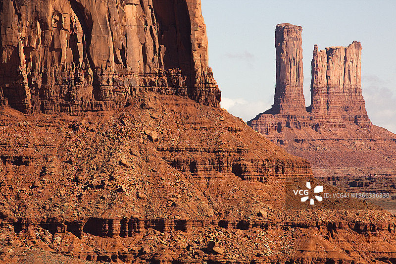 纪念碑谷的壮丽岩层图片素材