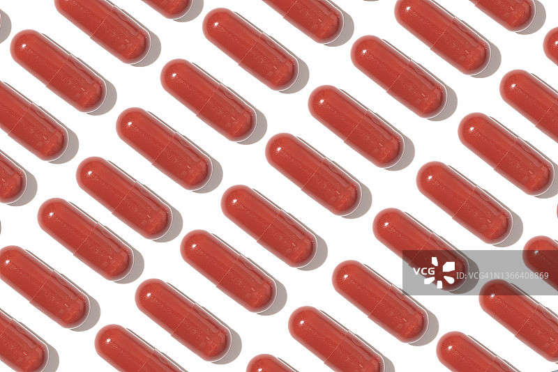 红色药丸图片素材