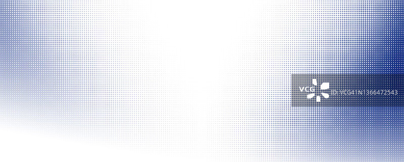 蓝色抽象点状半色调背景，带留白图片素材