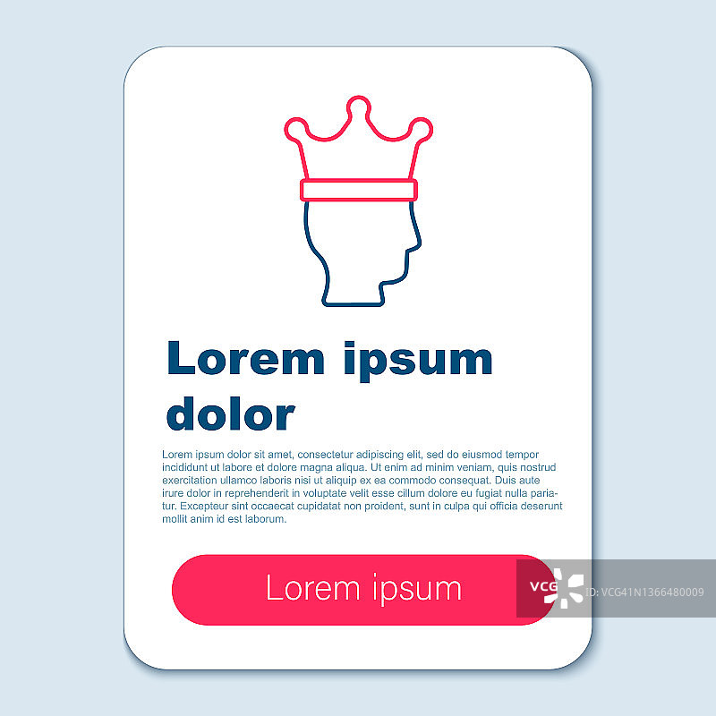 皇冠线性图标图片素材