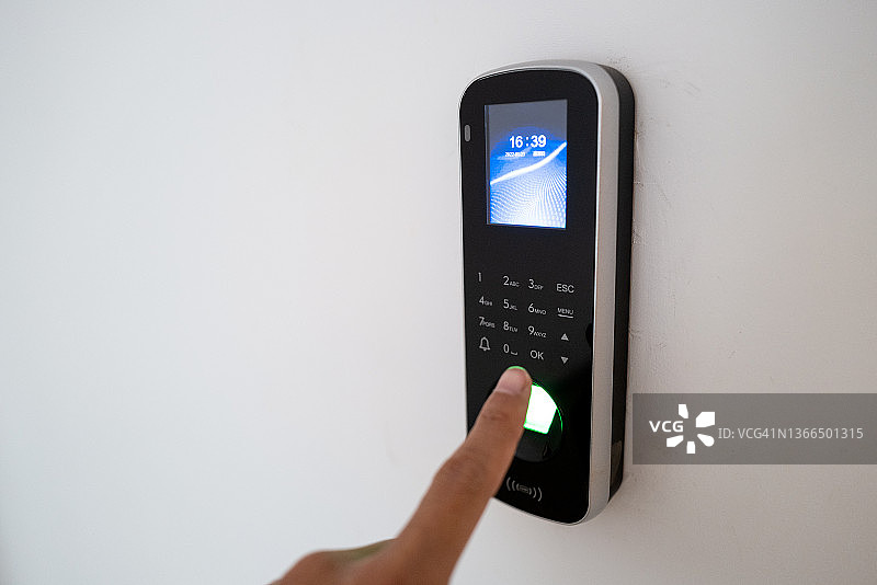 用指纹验证密码图片素材