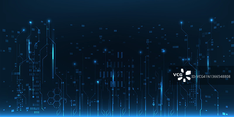 数字技术矢量插画图片素材