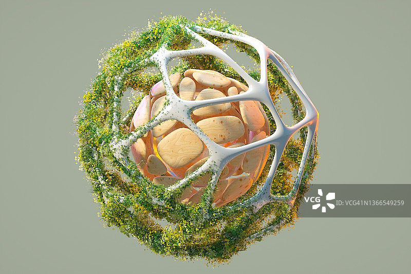 未来主义有机球体图片素材