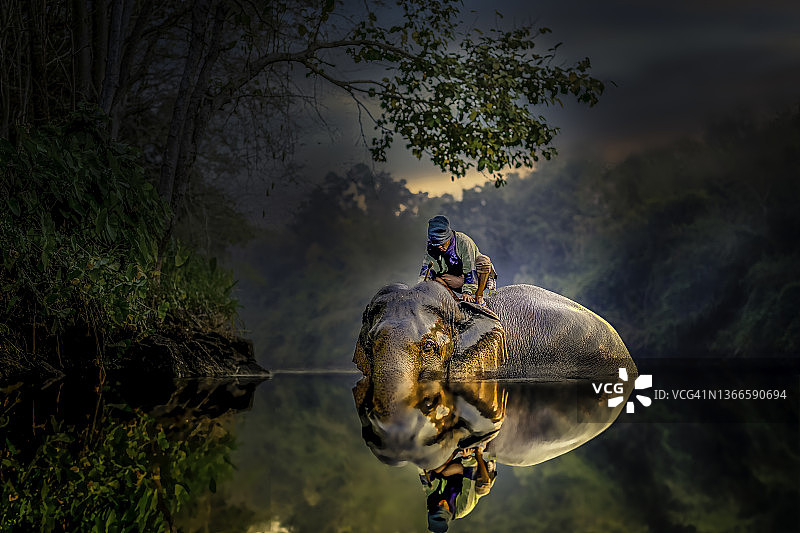 野生浴池图片素材