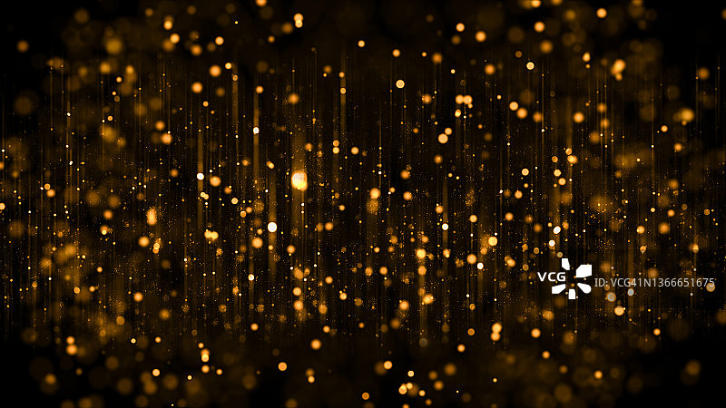 模糊的金色闪光灯光动态图片素材