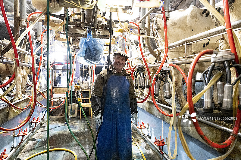 威尔士乳品经理的非正式肖像（快乐）图片素材