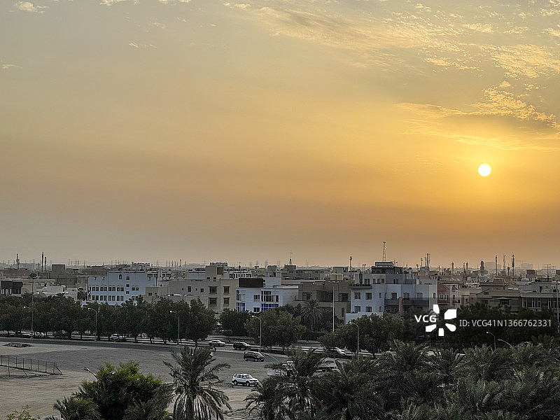 科威特科威特城日落图片素材