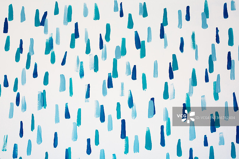 三种蓝色调的画笔笔触图片素材