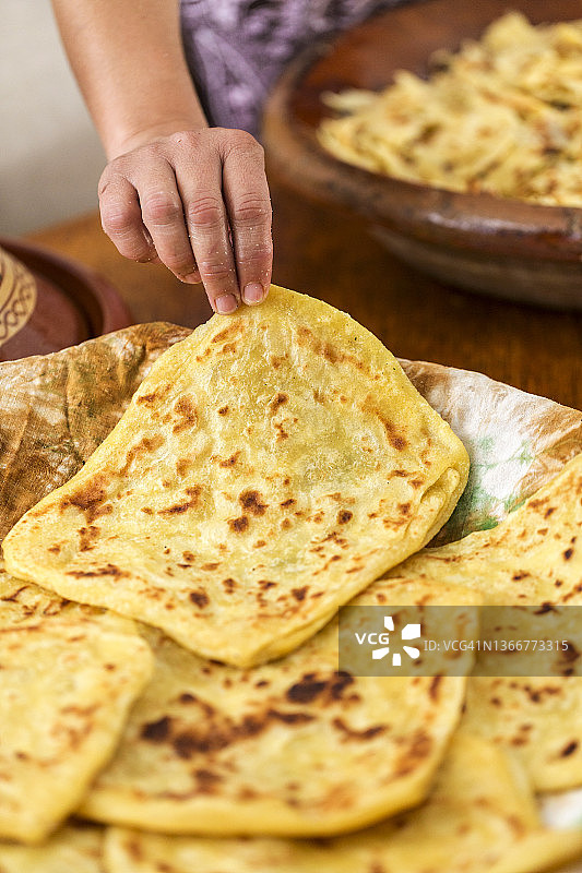 传统摩洛哥拉菲萨，阿兹鲁图片素材