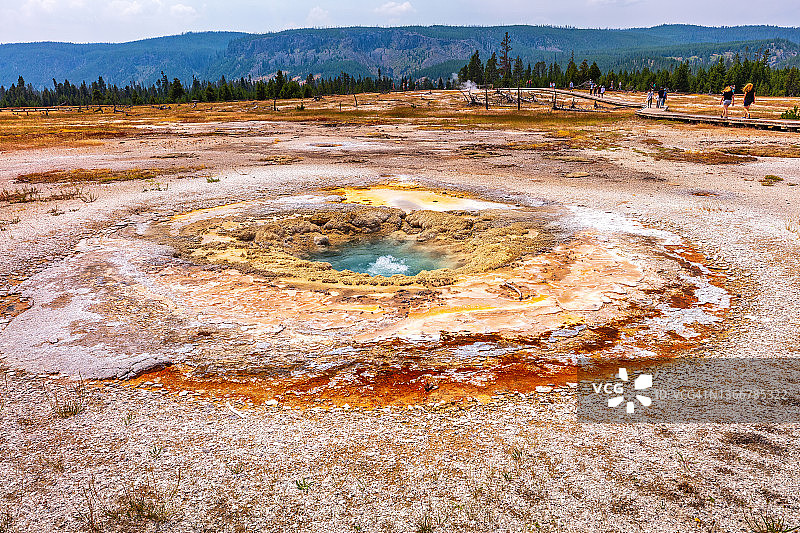 饼干盆地的小型喷气孔图片素材