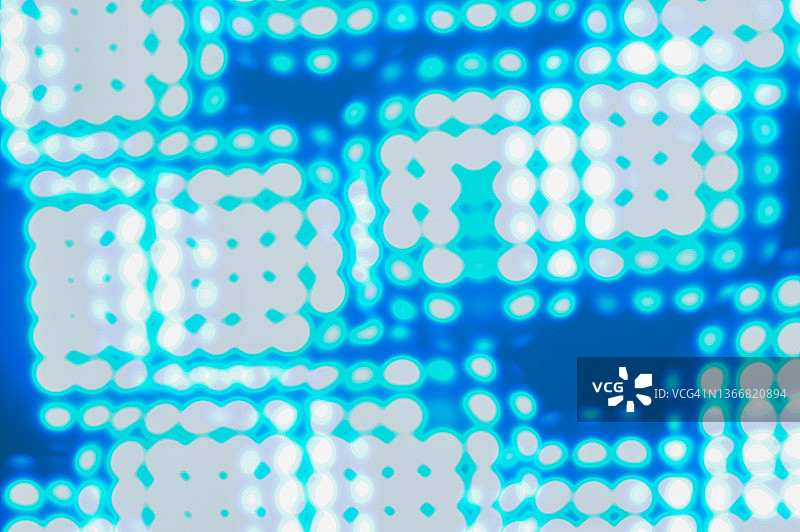 夜晚的蓝色像素化光圈图片素材