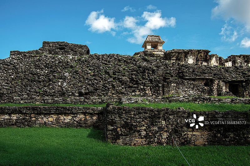 墨西哥帕伦克宫殿建筑群图片素材
