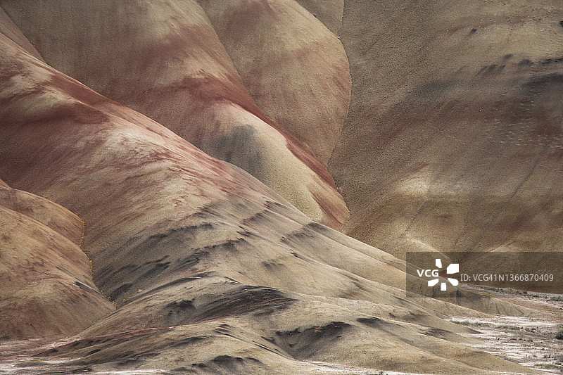 俄勒冈州中部独特地貌特写图片素材