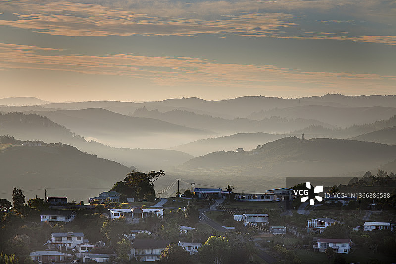 诺斯兰的库珀斯海滩镇图片素材