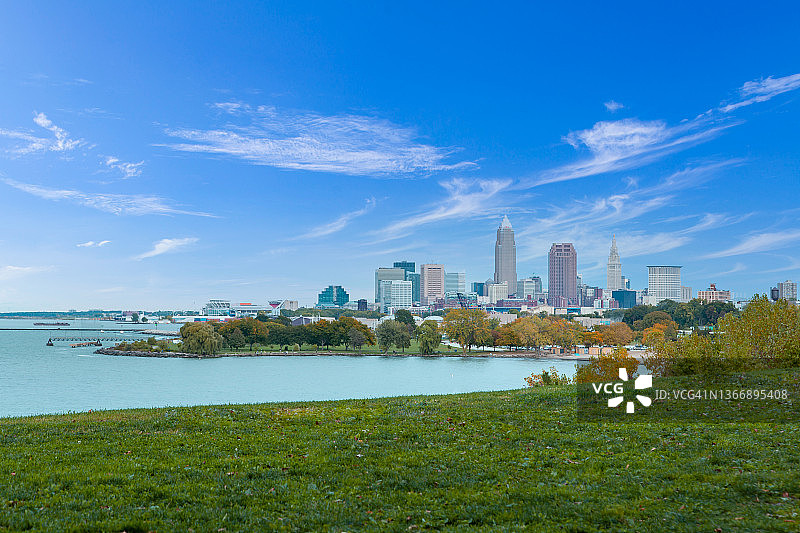 克利夫兰海湾景色图片素材