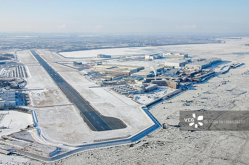 冬季汉堡芬肯维德空中客车工厂图片素材