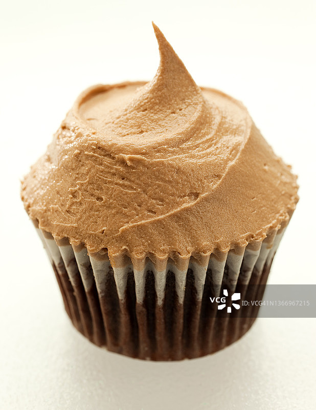 冰咖啡纸杯蛋糕特写图片素材