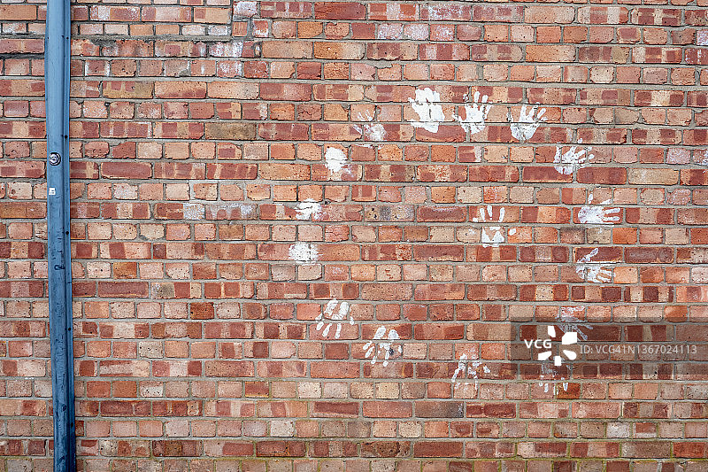 墙上的手印图片素材