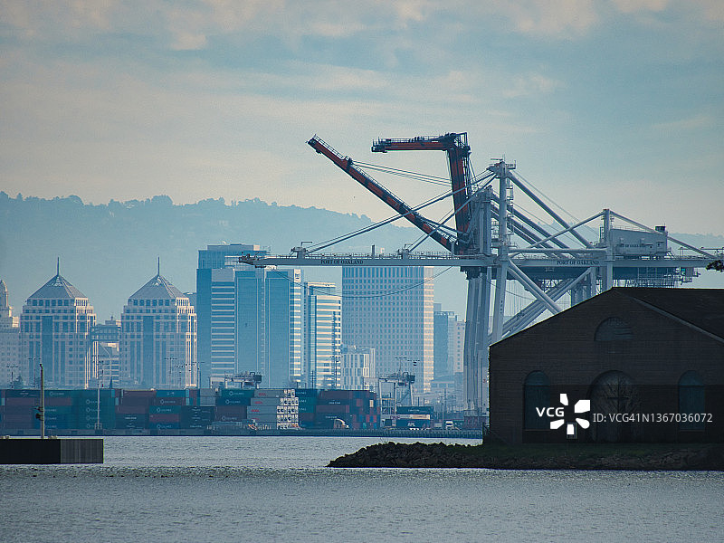 奥克兰港口图片素材