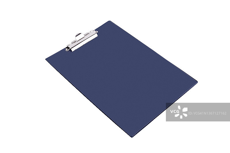 白色背景上的孤立文件板图片素材