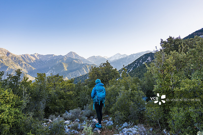 地中海徒步旅行图片素材