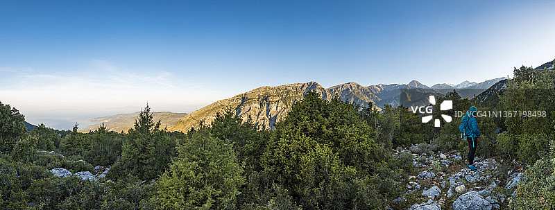 地中海徒步旅行图片素材