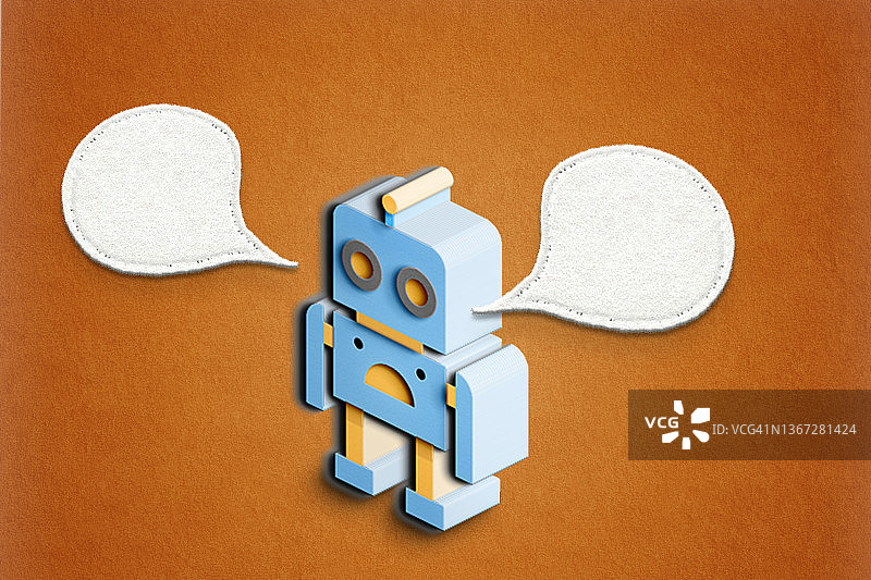 人工智能：聊天机器人概念图片素材
