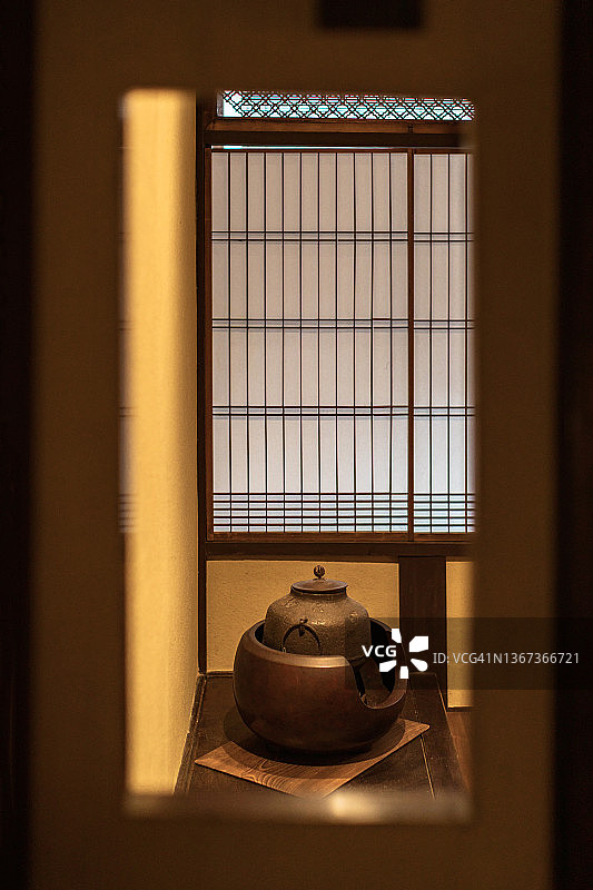 京都传统町屋酒店客房图片素材