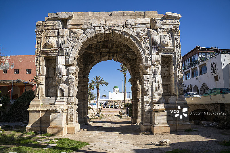 马可·奥勒留拱门图片素材