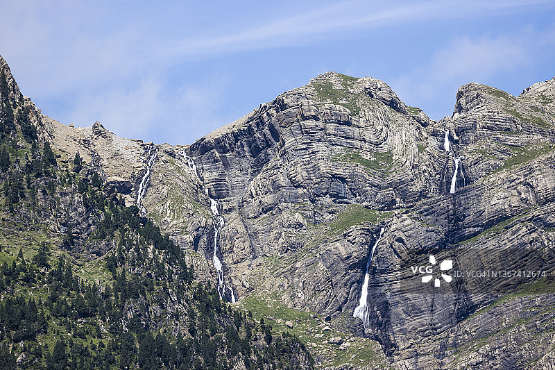 西班牙奥尔德萨国家公园皮内塔阳台图片素材