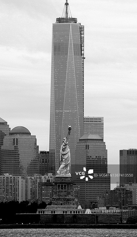 世界贸易中心景观（曼哈顿下城）图片素材
