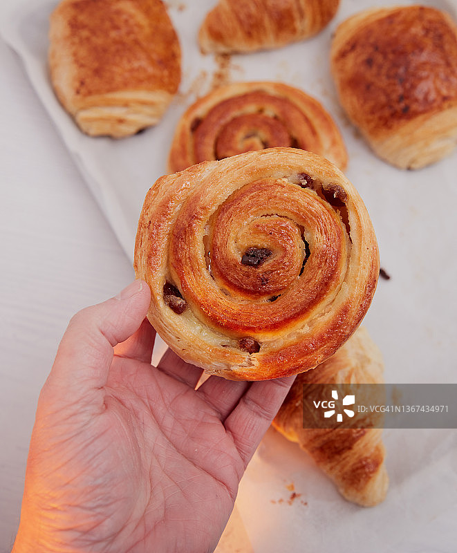 烤丹麦酥皮图片素材