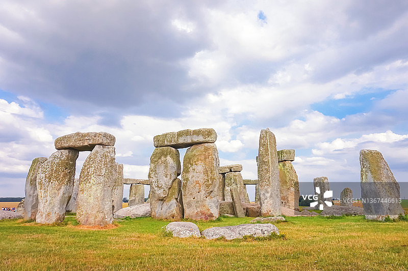 阴天下的巨石阵，英国图片素材