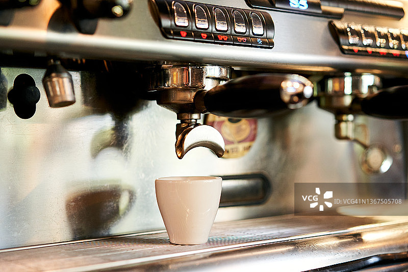 一小杯咖啡特写图片素材