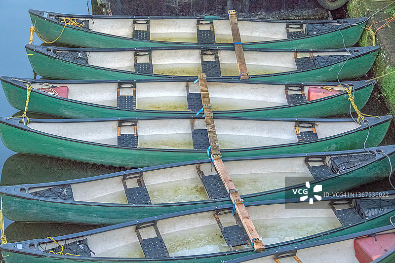 系泊皮划艇图片素材