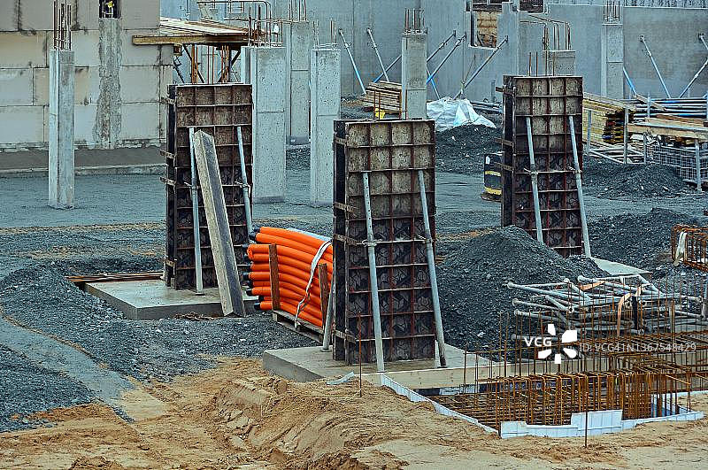 石勒苏益格-荷尔斯泰因州的建筑工地，房屋建造，德国图片素材