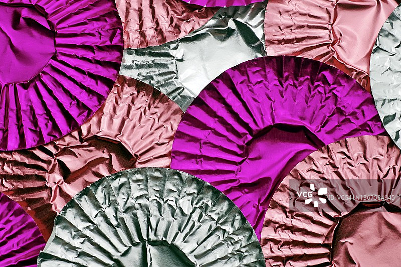 粉色和银色锡箔纸包装图片素材