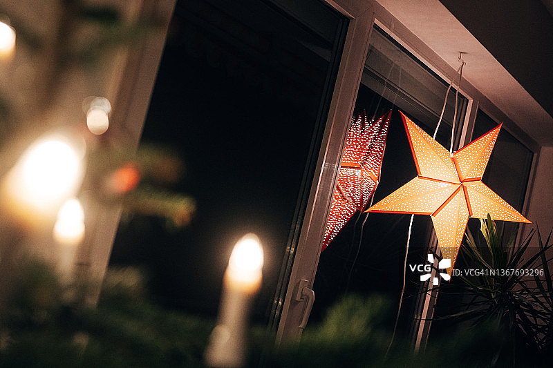 圣诞夜星星图片素材