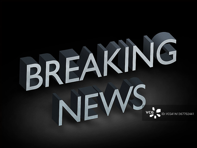 3D突发新闻标志图片素材