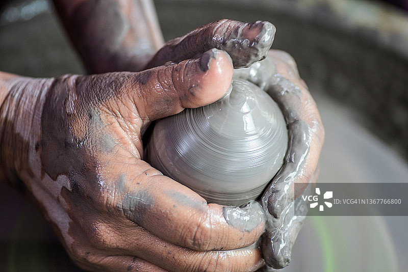 陶艺工人图片素材