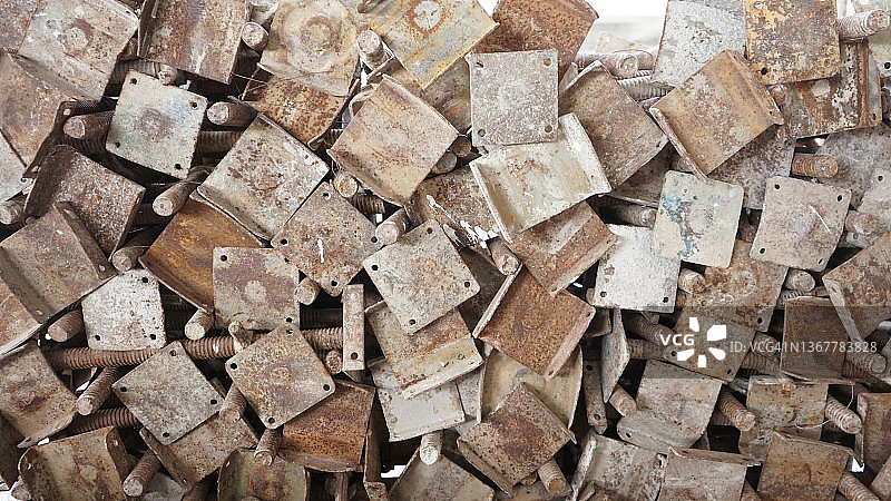 锈蚀铁箱图片素材