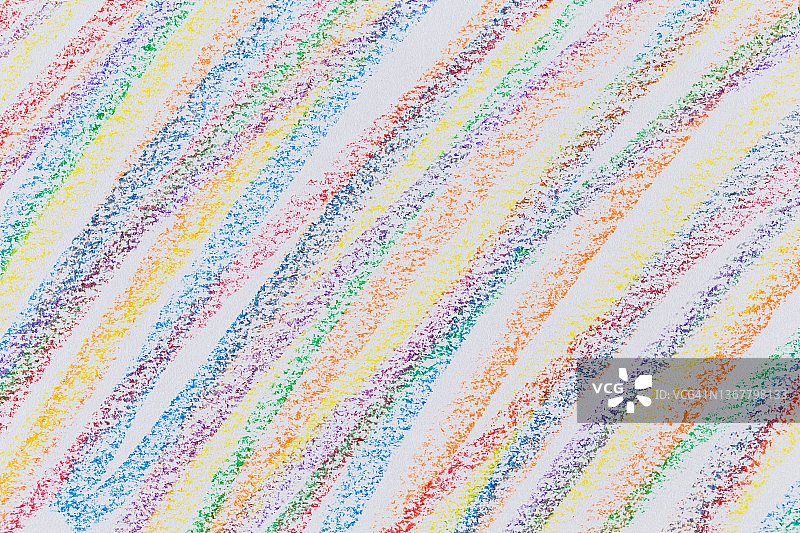 蜡笔手绘设计元素套装，彩色粉笔条纹背景图片素材