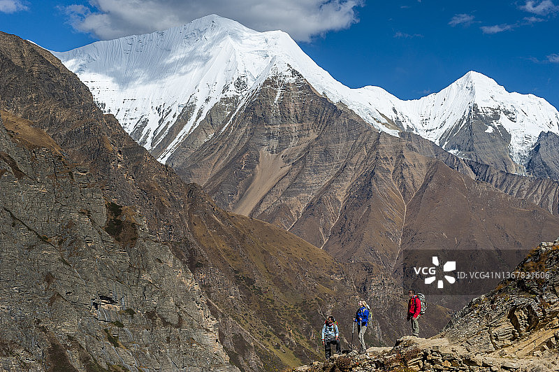 尼泊尔壮丽山景图片素材