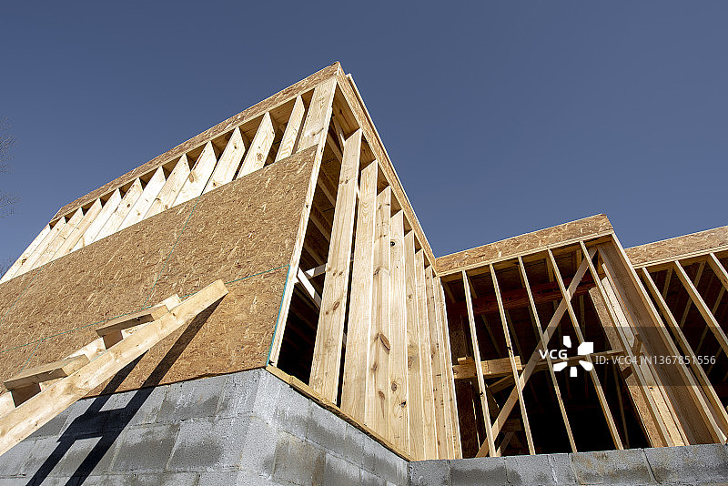 建筑工地与梯子图片素材