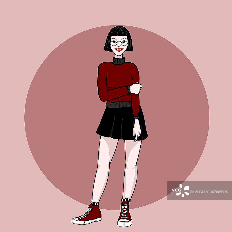 红色毛衣图片素材