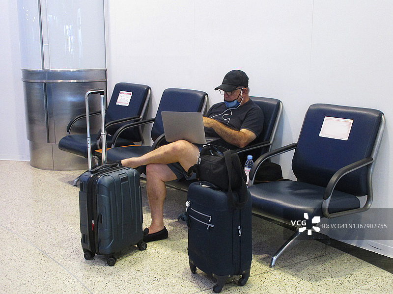 洛杉矶国际机场与航空旅行图片素材