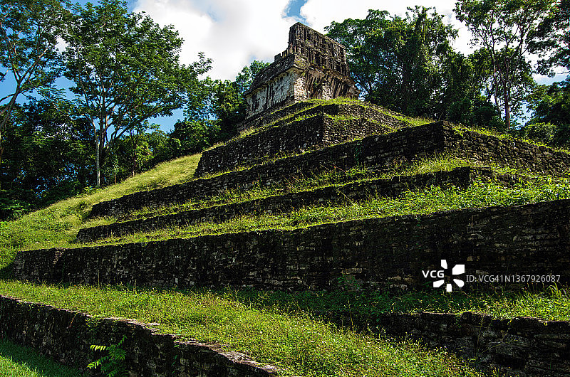 墨西哥帕伦克十字神庙图片素材