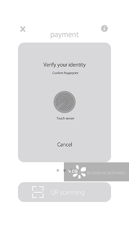 用于智能手机非接触式支付的屏幕样机图片素材