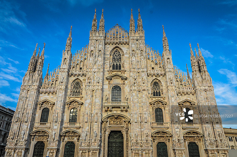 米兰大教堂，意大利米兰图片素材