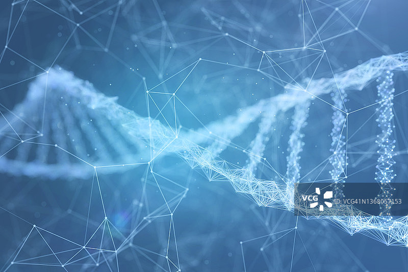 生物技术分子结构与网络图片素材